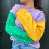 Nolaverse Pearl Mardi Gras Sweater