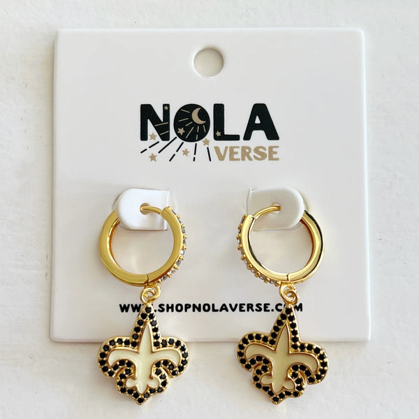 Nolaverse FDL Hoop Earring- gold