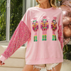 Nuts About Christmas Sweater- pink