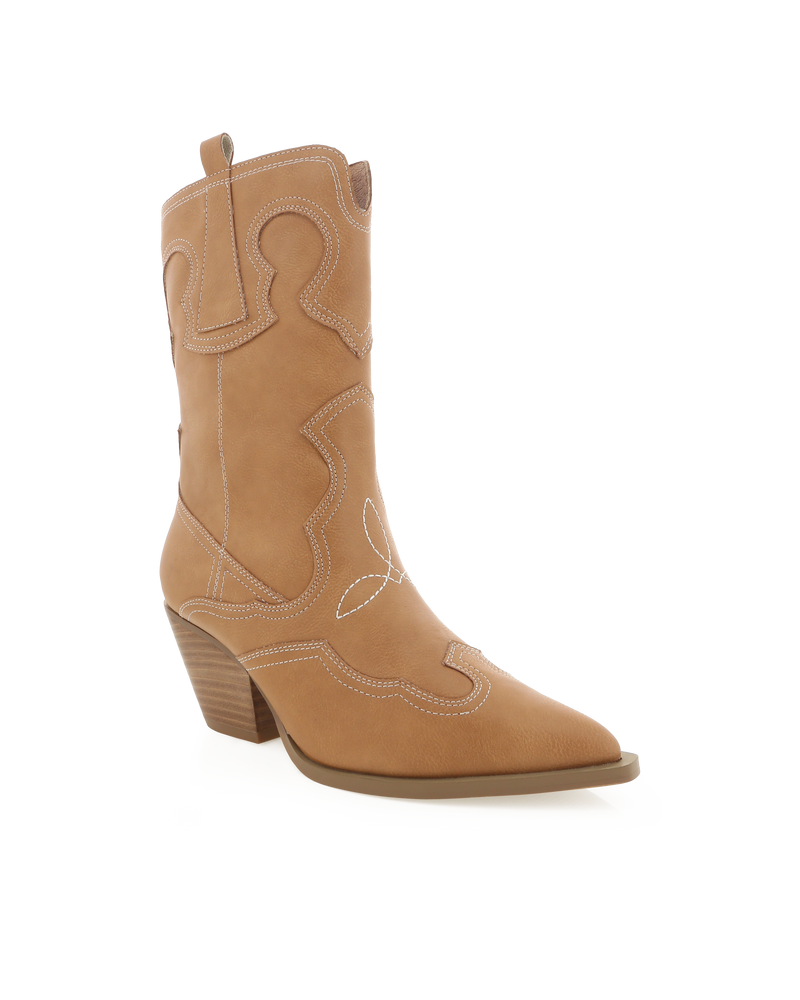 Billini Adriel Cowboy Boots- Casual Camel