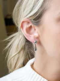 Farrah B Drippin Earrings- Silver