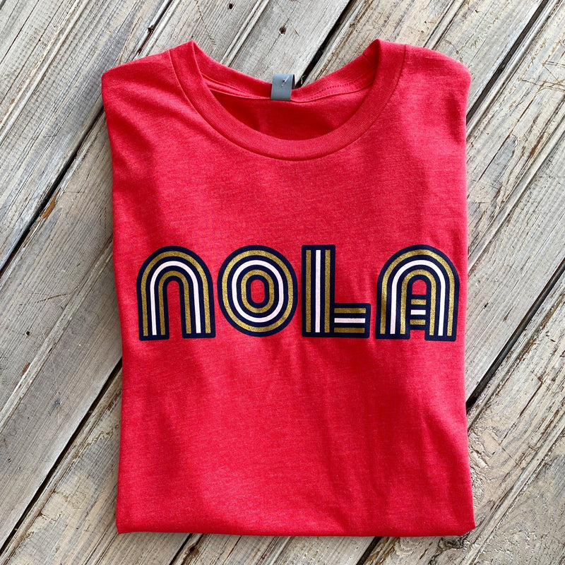 Pels Mono Nola Unisex Tee- Red