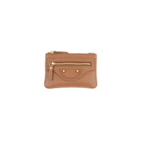 BC Handbags Leather Wallet- Tan