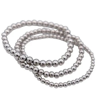 Farrah B Uptown Bracelet Set- Silver