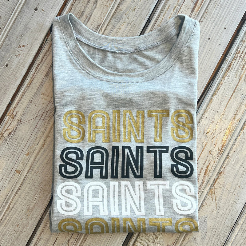 Saints x5 Tank- Grey