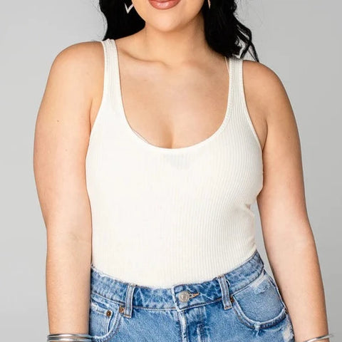 Buddy Love Sammy Bodysuit- Cream