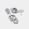 Shushop Elaine Kitten Heel- Silver