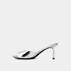 Shushop Elaine Kitten Heel- Silver