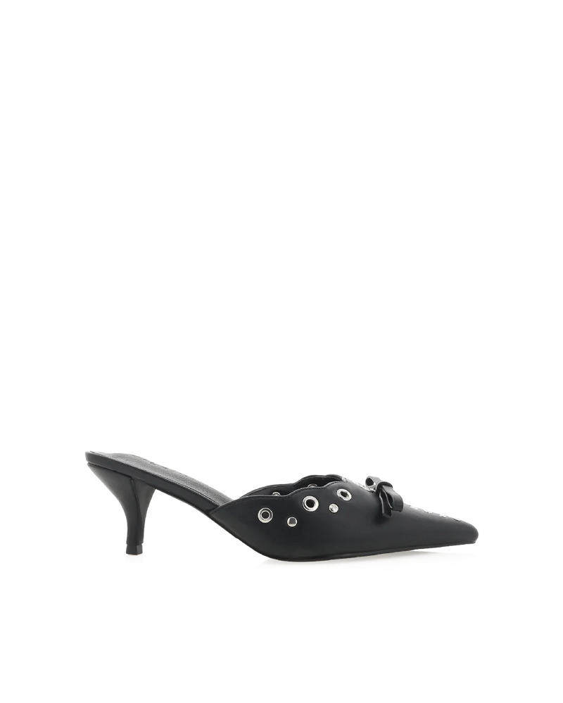 Billini Elio Kitten Heel- Black