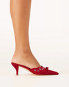 Billini Elio Kitten Heel- Strawberry Suede