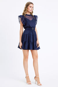 Adelyn Rae Leia Dress- Navy