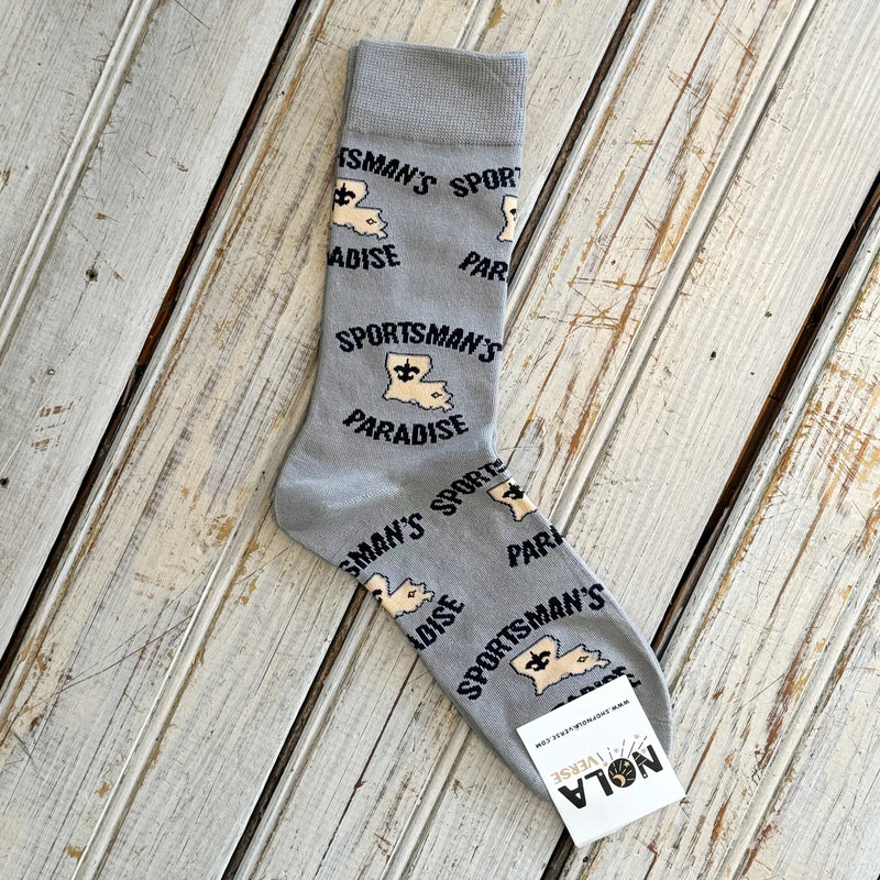 Nolaverse Sportman Sock- Grey