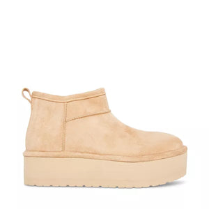 Madden Girl Embrace Suede Platform Boot- Sand