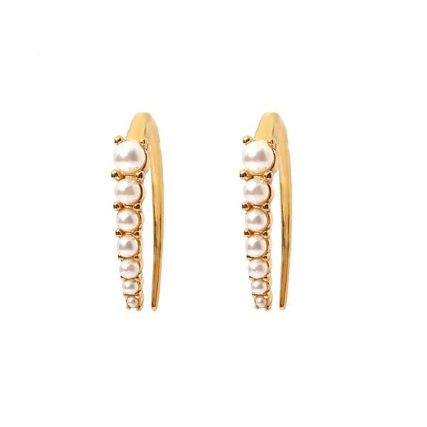 Jansen Earrings- Gold/Pearl