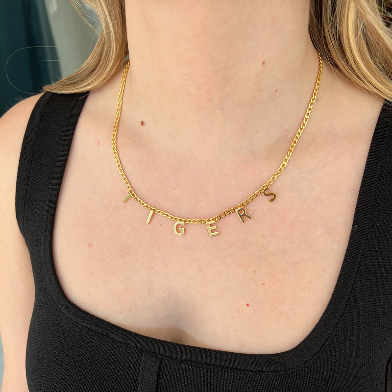 Tigers Necklace- Gold