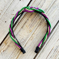 Braided Cord Mardi Gras Headband