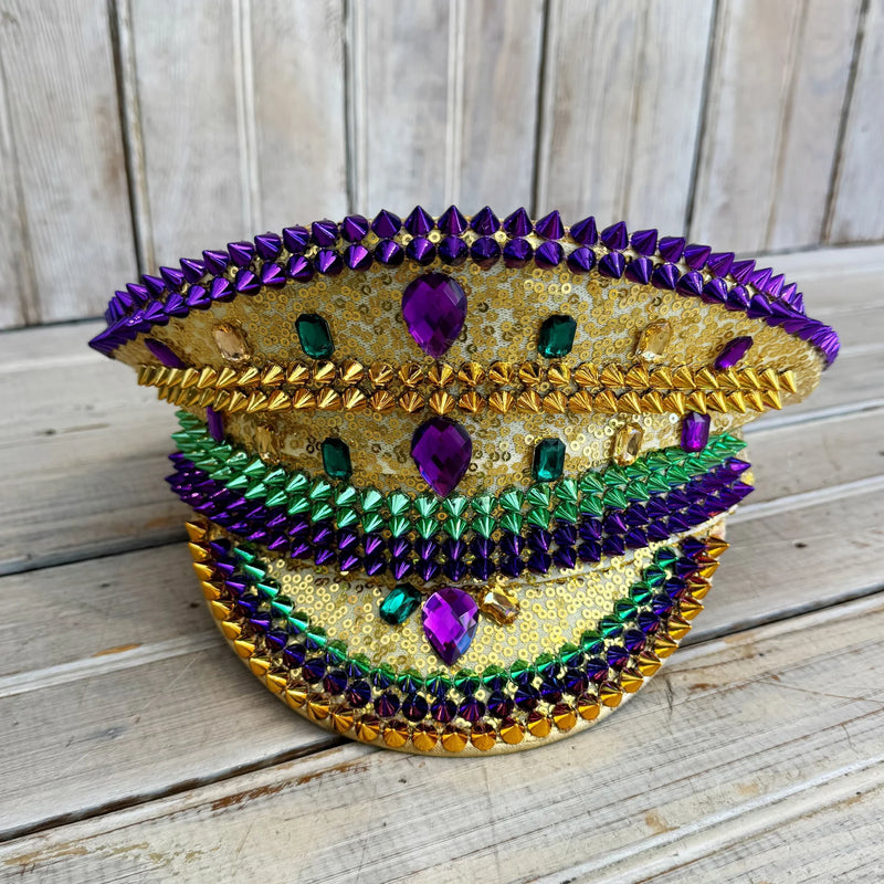 Mardi Gras Conductor Hat- Mardi