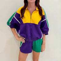 Nolaverse Pearl Mardi Colorblock Short