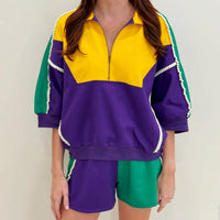 Nolaverse Pearl Mardi Colorblock Short