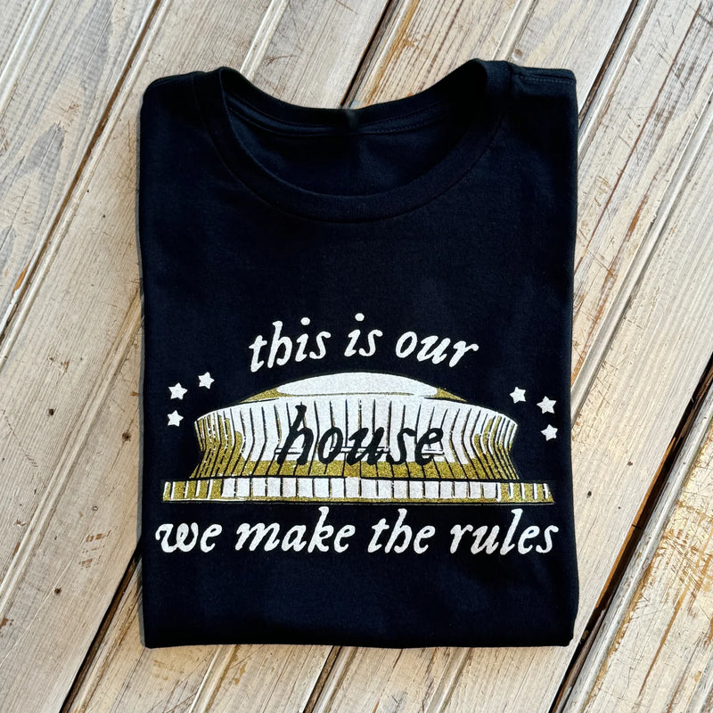 We Make the Rules Women's Crew- Black