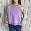 Nolaverse Sweatshirt with Gold Sequins- Lavender