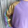 Nolaverse Sweatshirt with Gold Sequins- Lavender