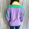 Pastel Mardi Gras 1/4 Zip Fleece