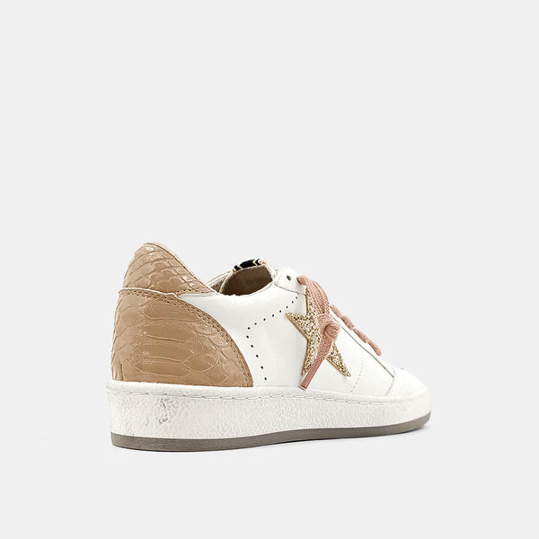 ShuShop Paz Sneakers- Taupe/Snake