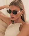 Banbé The Chandra Sunglasses- Light Gold/Chocolate