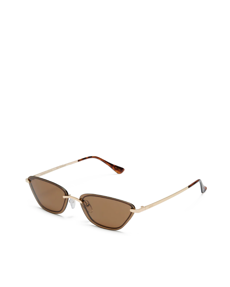 Banbé The Chandra Sunglasses- Light Gold/Chocolate