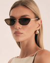 Banbé The Chandra Sunglasses- Light Gold/Chocolate