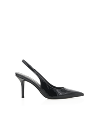 Billini Blondie Slingback Heel- Black Patent