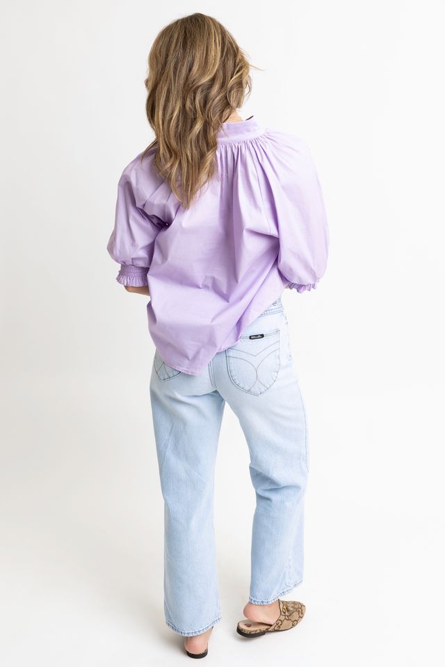 Nessa Puff Sleeve Top- Lavender