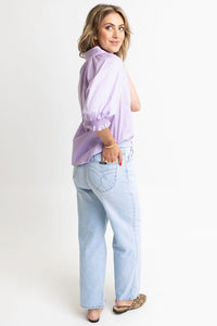 Nessa Puff Sleeve Top- Lavender