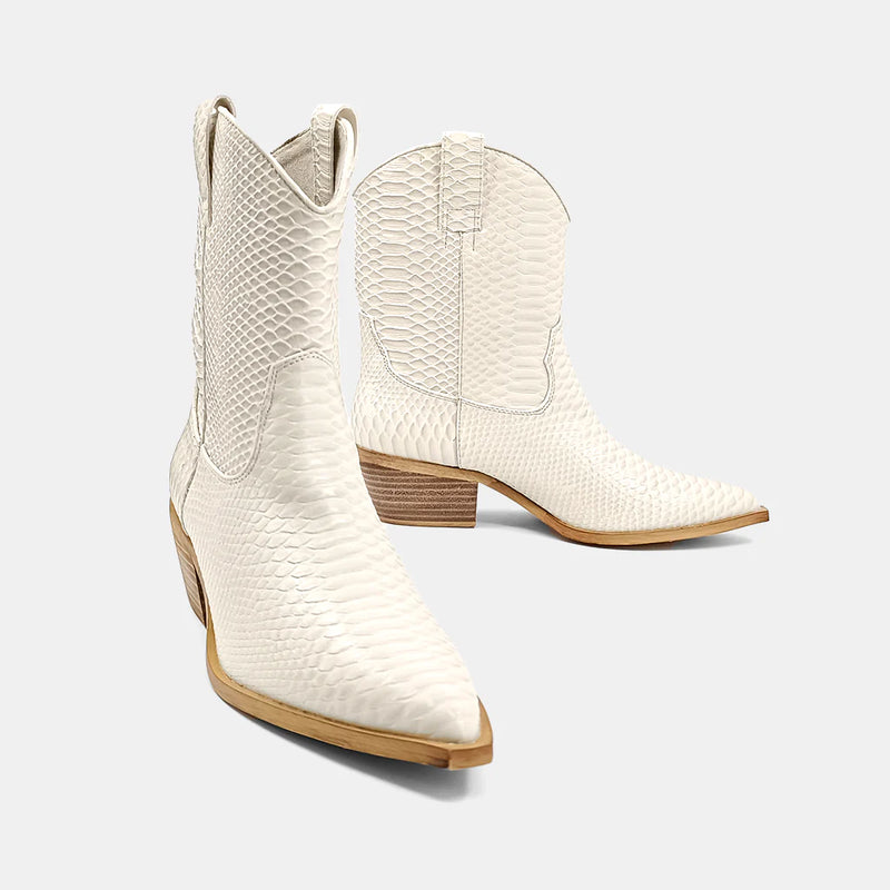 ShuShop Zouzou Boot- Bone Snake