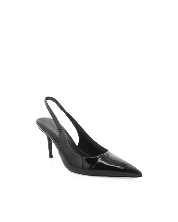 Billini Blondie Slingback Heel- Black Patent