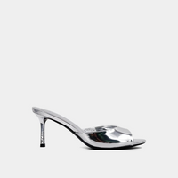 Shushop Elaine Kitten Heel- Silver