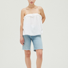 Grade & Gather Ruffle Top- Off White