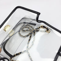 Crossbody Stadium Bag- Black/Gold