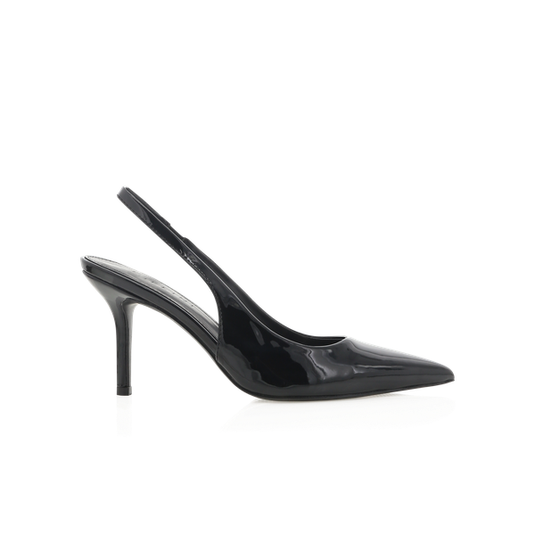 Billini Blondie Slingback Heel- Black Patent