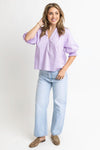 Nessa Puff Sleeve Top- Lavender