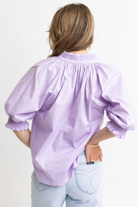 Nessa Puff Sleeve Top- Lavender