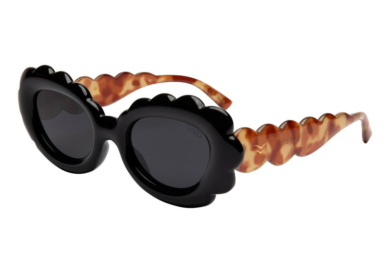I-SEA Golden Hour Sunglasses- Blackberry/Smoke Polarized Lens