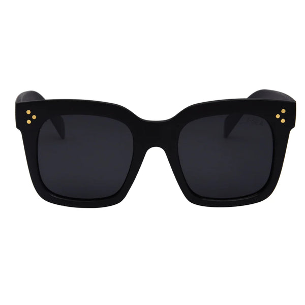 I-SEA Waverly Sunglasses- Matte Black/Smoke Polarized Lens