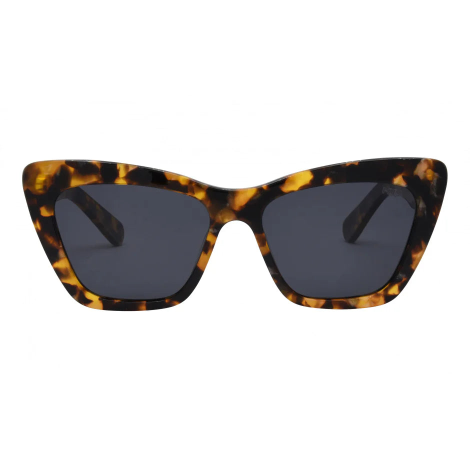 I-SEA Olive Sunglasses- Tort/Smoke Polarized Lens