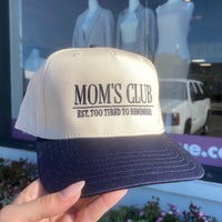 The Happiest Moms Club Hat- Navy/ Natural