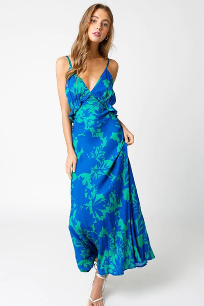 Ariel Maxi Dress- Blue/Green
