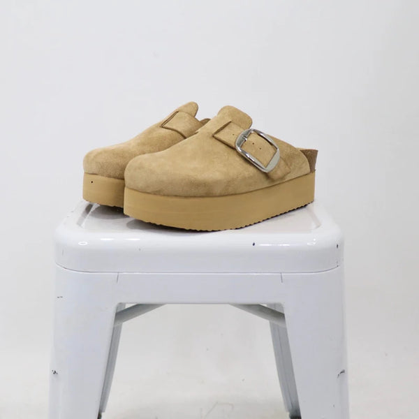 Madden Girl Cutie Pie Platform Clogs- Sand