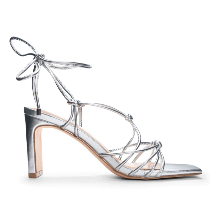 Chinese Laundry Yita Strappy Heels- Silver