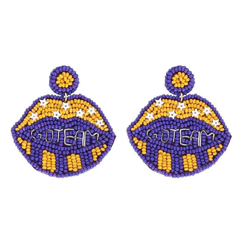 Game Day Go Team Beaded Earrings